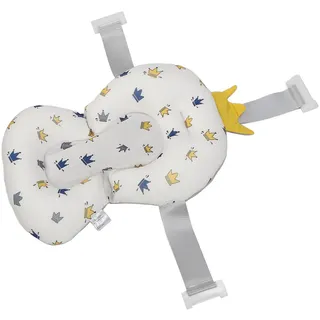ACOGEDO Baby Bad Kissen Slip Widerstand Infant Badewanne mit 3 Schnalle Sicherheitsgurten | Tragbares Schwimmendes Badkissen für Neugeborene | Bequeme Unterstützung Kissen Keildesign