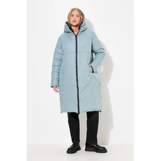 Ulla Popken Damen Steppmantel graublau 46+ - 46-48