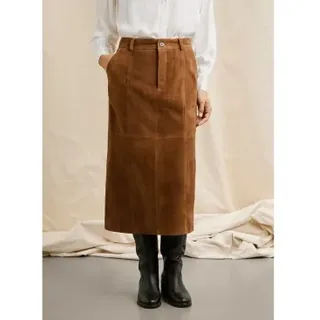 Pepe Jeans für Damen. PL9011888 Brauner Rina-Rock (S), Lässig, Leder