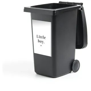 MuchoWow Wandsticker Kinder - Sprichwörter - Kleiner Junge - Zitate - Jungen (1 St), Mülleimer-aufkleber, Mülltonne, Sticker, Container, Abfalbehälter bunt