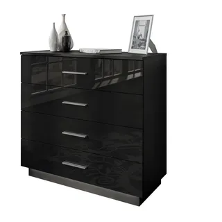 Lukmebel LINA 95 x 84 x 40 cm Schwarz