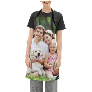 Personalisierte Diy Schürzen Personalisierbar Fügen Sie Ihr Eigenes Foto Bild Text Name Logo Zuhause Küche Individuell Lustige Schürze Geschenk Für Frauen Kochen Wasserdicht 28,3 X 25,6 Zoll - 28 x 25 inch