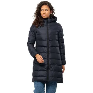 Jack Wolfskin Daunenmantel Lenauplatz Coat (winddicht, wasserabweisend, atmungsaktiv) dunkelblau blau S (36)