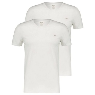 Diesel T-Shirt Herren T-Shirt UMTEE-MICHAEL 2er-Pack (1-tlg) weiß S