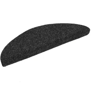 homiuse 15 STK. Selbstkl. Treppenmatten Nadelvlies 56x17x3 cm Schwarz Treppenstufen Matten Modern Stufenteppich Stufenmatten Innen Treppenstufen Antirutsch Treppenstufen Schutz Warm & Komfortabel