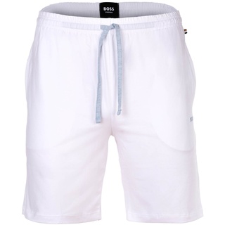 BOSS Herren Sweatshorts Mix&Match Short CW - kurze Hose, Loungewear, Cotton Stretch Weiß 2XL