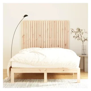 vidaXL Wand-Kopfteil 140 x 3 x 110 cm Massivholz Kiefer Beige