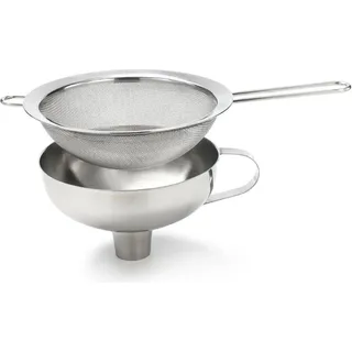 Kisag Stainless Steel Funnel, Filter-Trichter, Edelstahl, Edelstahl