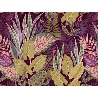 A.S. Création A.S. Creation Livingwalls The Wall 382751 Eine Rolle Ein Motiv 3.71 x 2.80 m Floral Lila