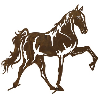 H.G-Deko Dekofigur, Pferd (Mustang), Stahlblech, braun