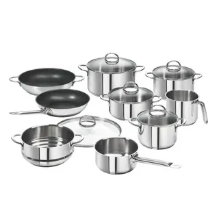 Schulte-Ufer XXL Set Smilla 10 teilig Topfset und Pfannen Edelstahl Induktion