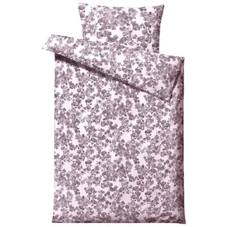 Södahl Blossom Satin Lila 135 x 200 cm + 80 x 80 cm