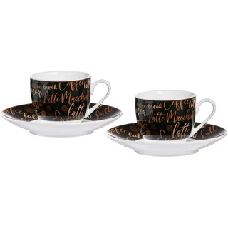 Ritzenhoff & Breker Espresso-Set Aromatico 4-teilig 2 Tassen + 2 Untertassen