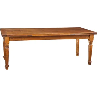 Biscottini Esstisch ausziehbar 220x100 cm | Küchentisch im Landhausstil | Lounge Tisch