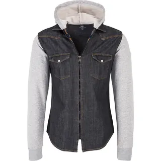 Rock Creek Hemd Jeanshemd mit Kapuze Regular Fit