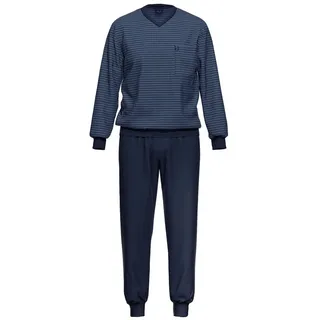 Ammann Pyjama Schlafanzug lang Blau 60