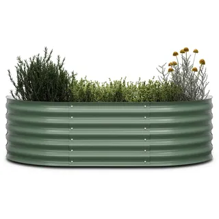 Blumfeldt High Grow Extended Hochbeet 150 x 43 x 60 cm Dunkles Moosgrün