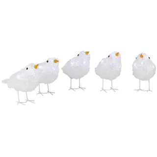 Konstsmide Dekoleuchte, vogelförmig, Höhe: 11,5 cm, netz, weiß - weiss