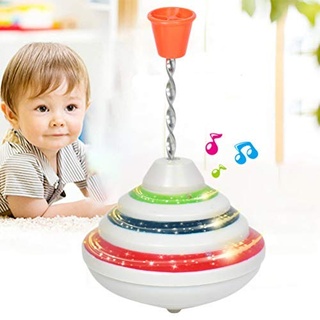 Musik Spielzeug Kreisel, LED Shining Malkreisel, Musikkreisel erzeugt mehrstimmige Töne, Spielzeugkreisel Geburtstagsgeschenke für Kinder