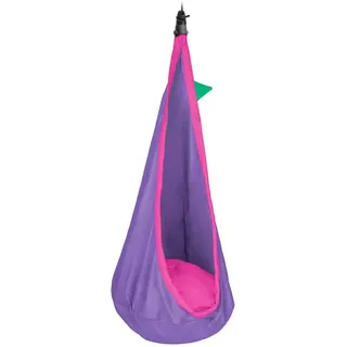 La Siesta Kinderhängenest, Grün, Lila, Pink, Textil, Füllung: Polyester, 70x200-400x150 cm, IGR-zertifiziert, Gartenmöbel, Hängesessel