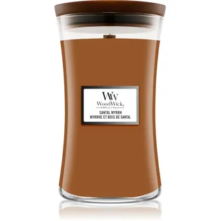 Woodwick Santal Myrrh Duftkerze mit Holzdocht 610 g