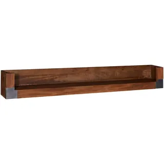 MASSIVMOEBEL24.DE Wandregal 180 x 22 x 24 cm Braun