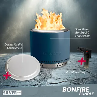 Solo Stove BONFIRE 2.0 Water Ø 49,5 cm Bundle inkl. Edelstahl Deckel + Standfuß ...
