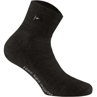 Rohner Wandersocken Fibre Light Quarter Schwarz 42-44