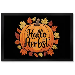 speecheese Fußmatte Hallo Herbst Fußmatte XXL in 50x75 cm mit Kürbis und Herbstlaub 50 cm