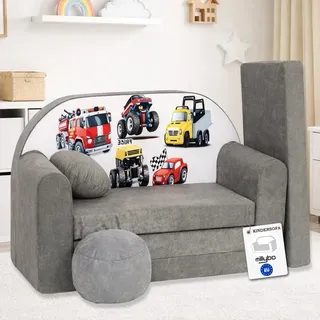 millybo Kindersofa Kinder Couch mit Schlaffunktion ausklappbar 3in1 Kinder Sofa Spielsofa mit Bettfunktion Mädchen Jungen Sitzsack Minisofa Schlafsofa Kinderzimmer Schlafsessel (A14)