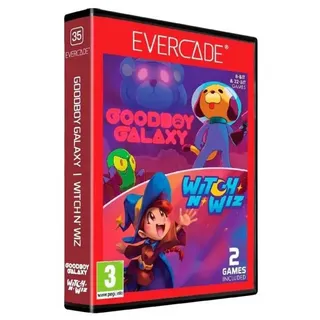 blaze evercade Evercade Goodboy Galaxy Witch N Wiz Retro-konsolenspiel Durchsichtig One Size / EU Plug 220V Durchsichtig One Size