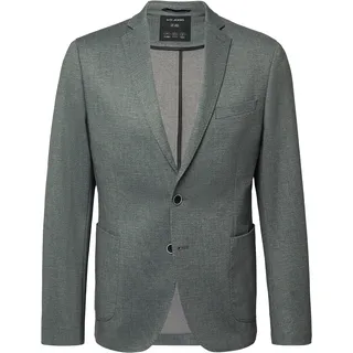 s.Oliver s.O JOGG: Sakko im Slim Fit aus fein gemustertem Interlockjersey - grün|grau - 54