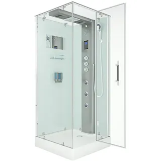 AcquaVapore AquaVapore Dampfdusche Duschtempel Sauna Dusche Duschkabine D38-00R3-EC 80x80 cm