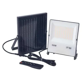 Forlight Effizienter Solar-LED-Projektor für den Außenbereich, 150x120mm, Aluminium und Glas, Urban Grey Finish, Moderne und Langlebige Beleuchtu...