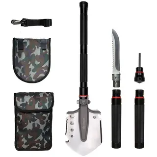 Dönges Multifunktionaler Klappspaten All-in-One in Camouflage Tasche