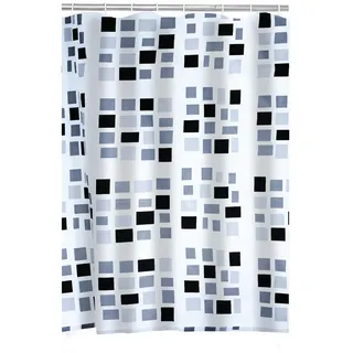 RIDDER Duschvorhang Stones 180 x 200 cm schwarz, grau