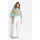 Ballonärmel-Bluse mit Print Blau 38