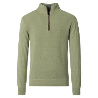 Redmond Troyer REDMOND Casual Herren Strick-Troyer Zipper Comfort Hellgrün grün L