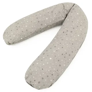 B.O. TraumZeit Stillkissen XL Sterne Lux, Grau