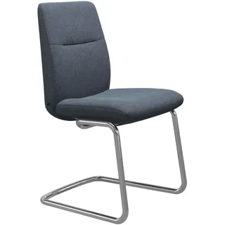 Stressless Stuhl Mint | Freischwinger D400 Calido Blue Ohne Armlehnen Niedriger Rücken Poliertes Aluminium