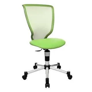Topstar Kinderdrehstuhl Titan Junior, 71487 S05 Stoff grün, Gestell silber
