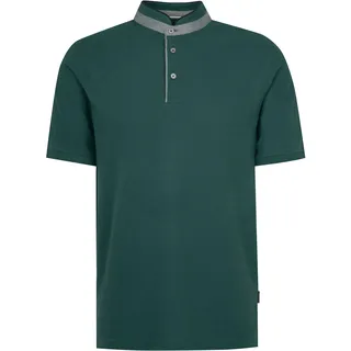 Poloshirt BUGATTI Gr. M, grün (flaschengrün) Herren Shirts Kurzarm mit Stehkragen