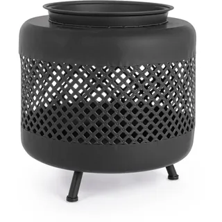 Feuerschale Amadeo hitzebeständiger Stahl, modern, schwarz, Ø 50 cm, für Outdoor