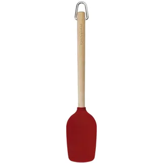 KitchenAid Pfannenwender aus Birkenholz mit Silikonkopf, Rot