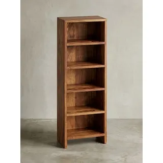 KADIMA DESIGN Standregal 90 cm hoch 5 Fächer Braun