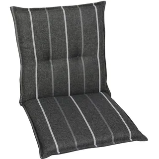 GO-DE TEXTIL Gartenauflage  Wendauflage (2er Set Niederlehner, anthrazit)