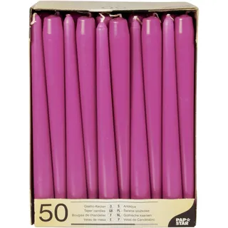Papstar 50 STARPAK Kerzen fuchsia