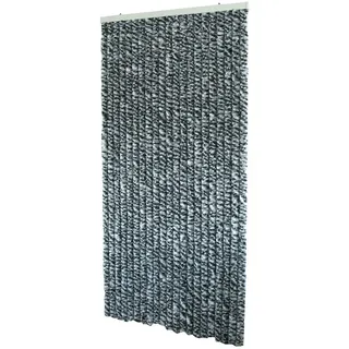 KYNAST GARDEN Unbekannt Flauschvorhang 90 x 200 cm Chenille Türvorhang grau Vorhang