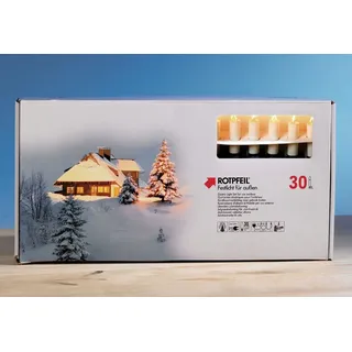 rotpfeil Lichterkette Kerze 2 m Rot