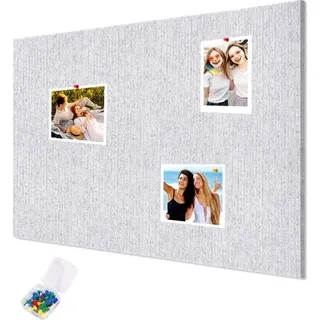 Große, Selbstklebende Filz-pinnwand (120 X 90 Cm) Mit 30 Reißzwecken, Wandmontage, Faltbare Fotowand, Memoboard, Visionboard Für Büro, Küche, Notizen